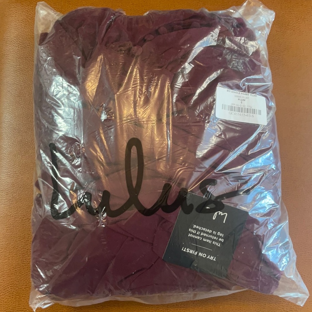 Lulus My Whole Heart Plum Long Sleeve Wrap Dress